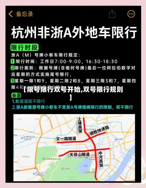 【限号限行双号开始,双号限行规则】