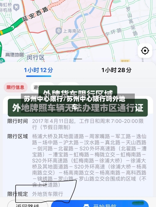 苏州中心限行/苏州中心限行吗外地车