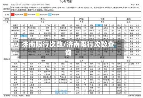 济南限行次数/济南限行次数查询