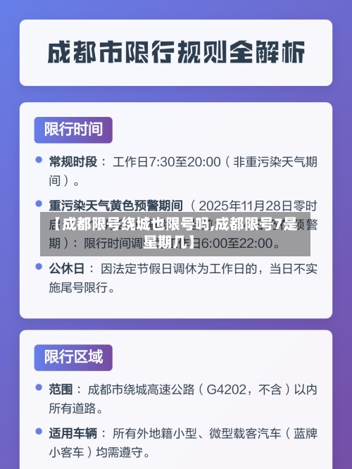 【成都限号绕城也限号吗,成都限号7是星期几】-第3张图片