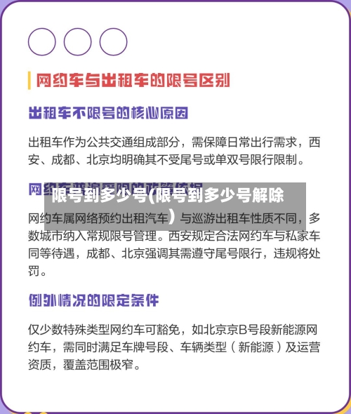 限号到多少号(限号到多少号解除)