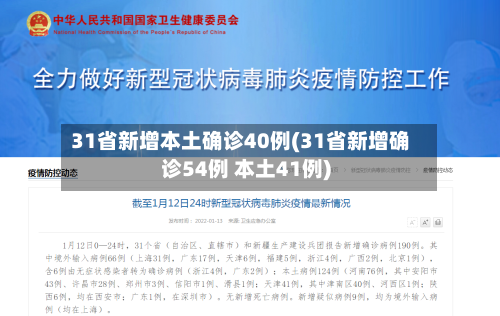 31省新增本土确诊40例(31省新增确诊54例 本土41例)