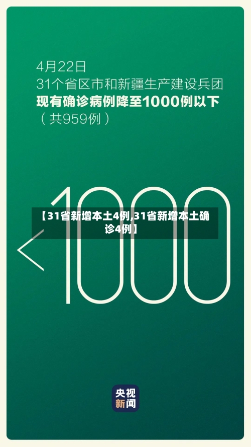 【31省新增本土4例,31省新增本土确诊4例】-第2张图片