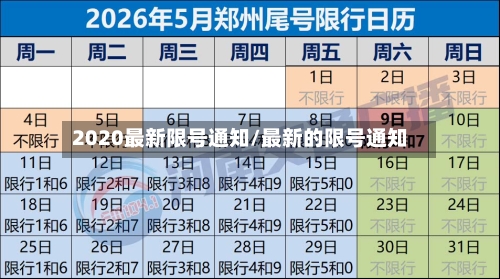 2020最新限号通知/最新的限号通知