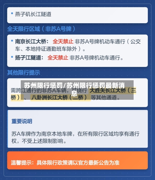 苏州限行惩罚/苏州限行惩罚最新消息-第2张图片