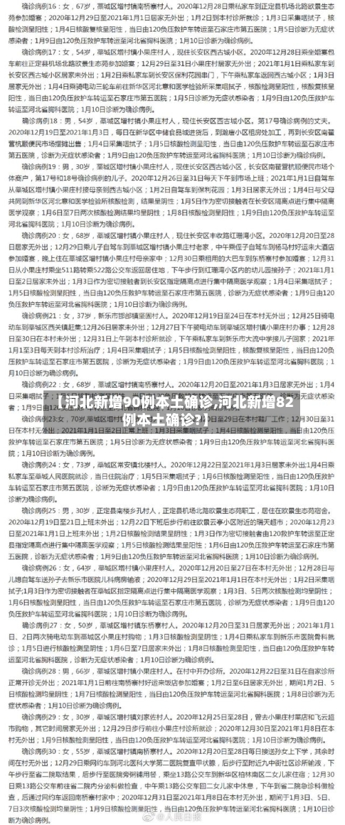 【河北新增90例本土确诊,河北新增82例本土确诊?】-第2张图片