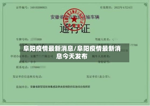 阜阳疫情最新消息/阜阳疫情最新消息今天发布-第2张图片