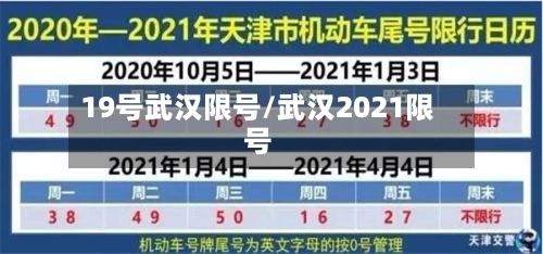 19号武汉限号/武汉2021限号-第3张图片