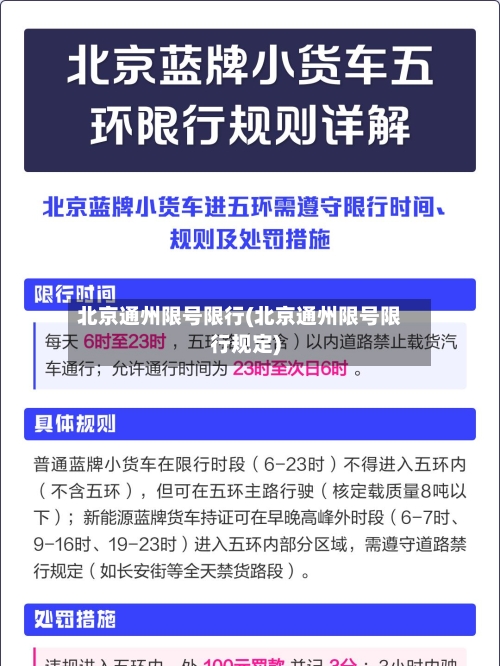 北京通州限号限行(北京通州限号限行规定)-第2张图片