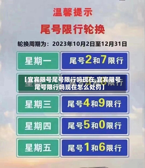 【宜宾限号尾号限行吗现在,宜宾限号尾号限行吗现在怎么处罚】