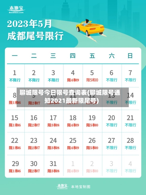 聊城限号今日限号查询表(聊城限号通知2021最新限尾号)