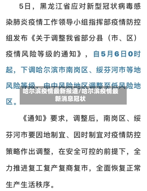 哈尔滨疫情最新报道/哈尔滨疫情最新消息冠状