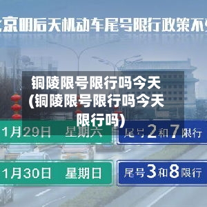 铜陵限号限行吗今天(铜陵限号限行吗今天限行吗)