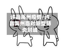 许昌禹州疫情/许昌禹州面对新型肺炎封城