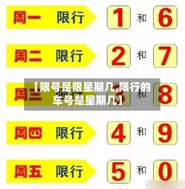 【限号是限星期几,限行的车号是星期几】
