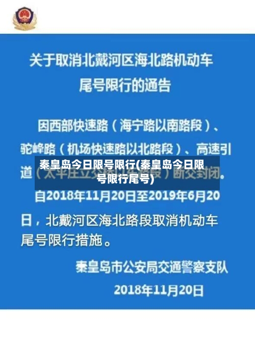 秦皇岛今日限号限行(秦皇岛今日限号限行尾号)