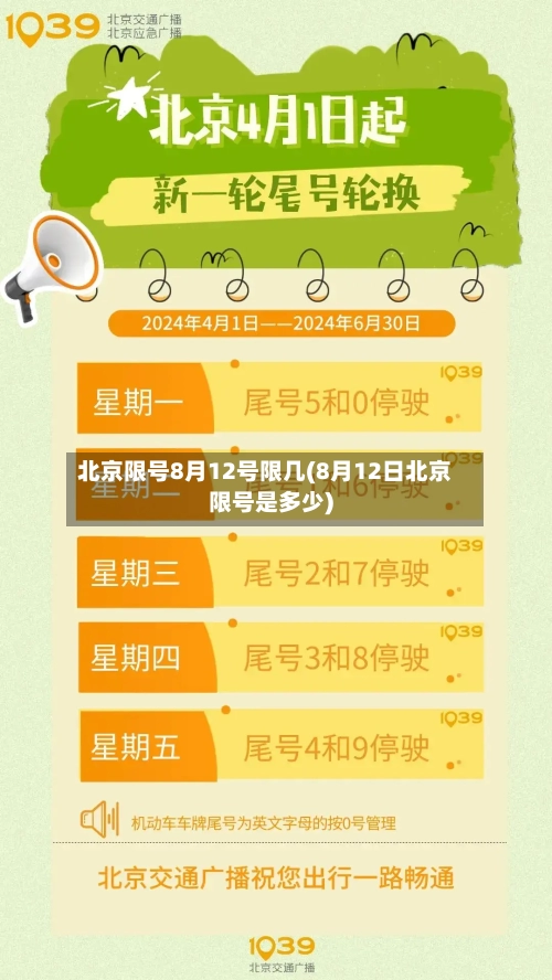 北京限号8月12号限几(8月12日北京限号是多少)-第2张图片