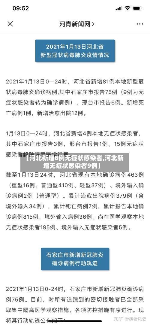 【河北新增8例无症状感染者,河北新增无症状感染者9例】-第2张图片