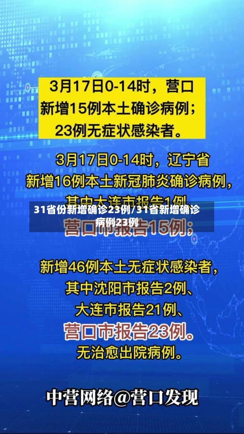31省份新增确诊23例/31省新增确诊病例23例-第3张图片