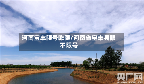 河南宝丰限号咋限/河南省宝丰县限不限号