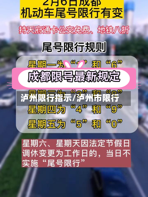 泸州限行指示/泸州市限行