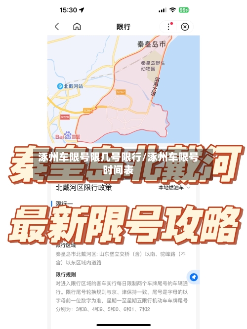 涿州车限号限几号限行/涿州车限号时间表