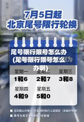 尾号限行限号怎么办(尾号限行限号怎么办啊)