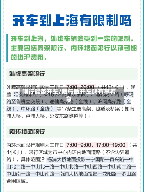 限行能否开车/限行敢开车吗有事着急