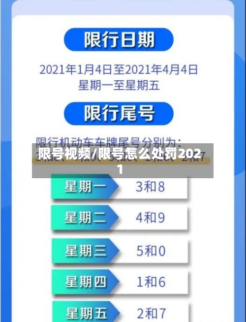 限号视频/限号怎么处罚2021-第2张图片