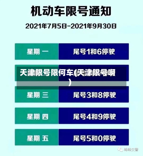 天津限号限何车(天津限号啊)-第2张图片