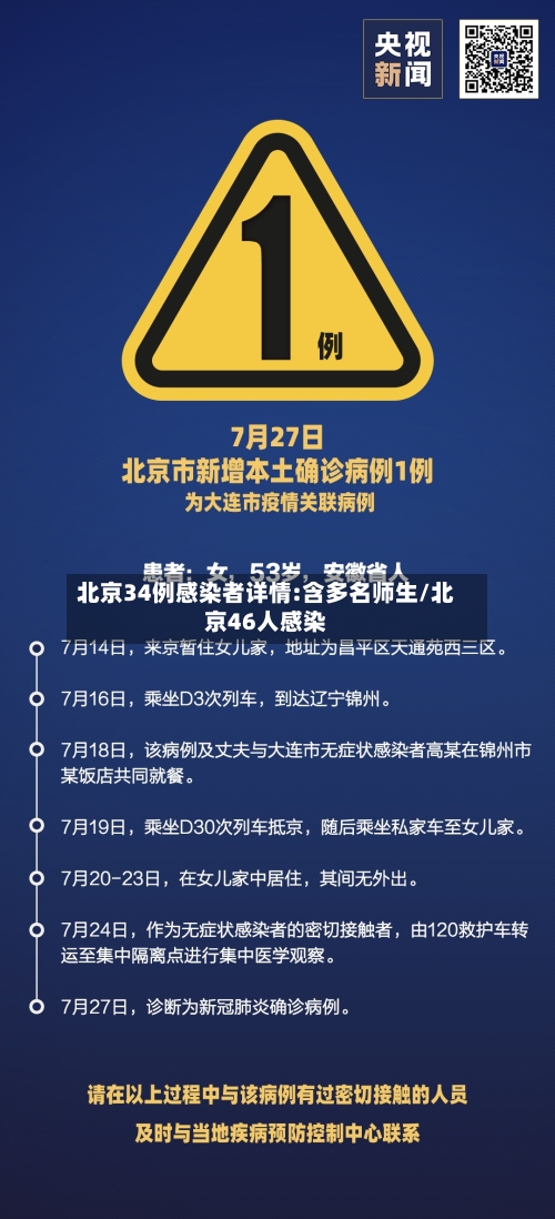 北京34例感染者详情:含多名师生/北京46人感染