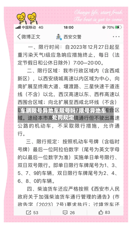 车辆限号异地车限号吗/限号异地车处罚规定-第3张图片