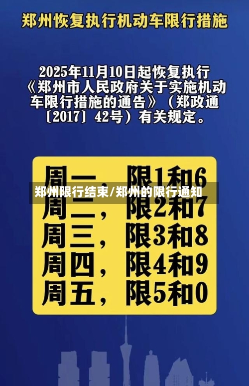 郑州限行结束/郑州的限行通知