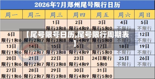 【尾号限号日历,尾号限行周期表】