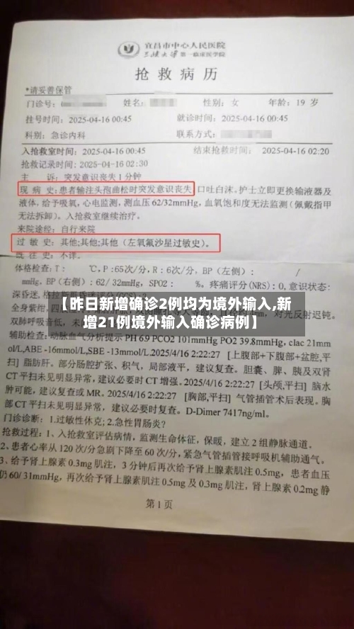 【昨日新增确诊2例均为境外输入,新增21例境外输入确诊病例】