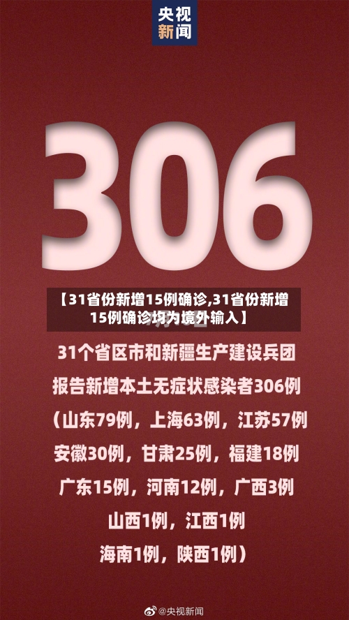 【31省份新增15例确诊,31省份新增15例确诊均为境外输入】-第3张图片
