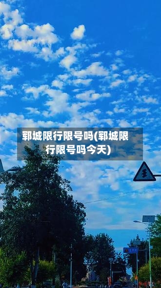 郓城限行限号吗(郓城限行限号吗今天)