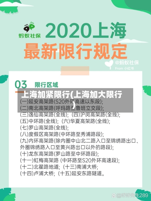 上海加紧限行(上海加大限行)