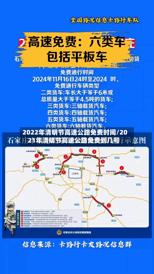 2022年清明节高速公路免费时间/2021年清明节高速公路免费到几号