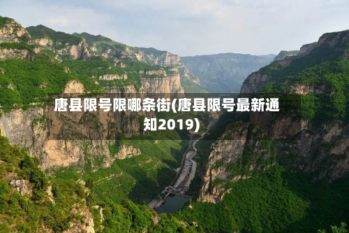 唐县限号限哪条街(唐县限号最新通知2019)-第2张图片
