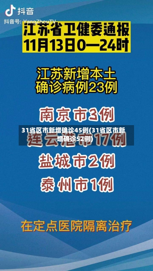 31省区市新增确诊45例(31省区市新增确诊52例)
