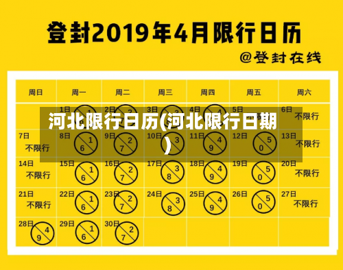 河北限行日历(河北限行日期)-第2张图片