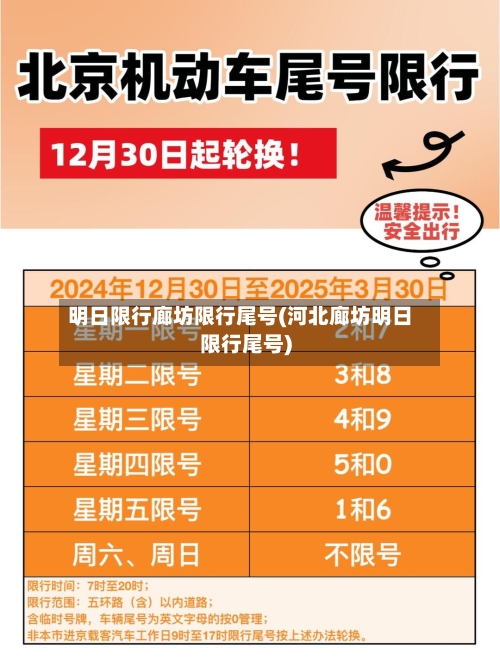 明日限行廊坊限行尾号(河北廊坊明日限行尾号)