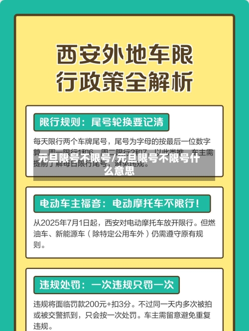 元旦限号不限号/元旦限号不限号什么意思