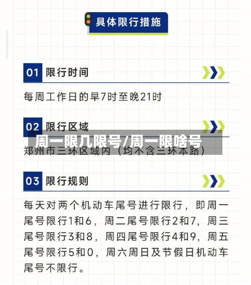 周一限几限号/周一限啥号