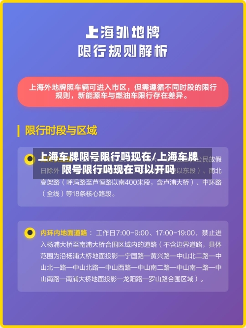 上海车牌限号限行吗现在/上海车牌限号限行吗现在可以开吗