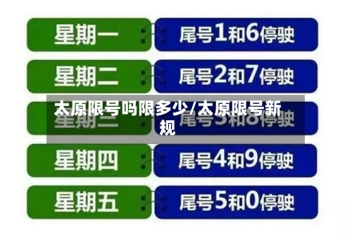 太原限号吗限多少/太原限号新规