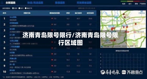 济南青岛限号限行/济南青岛限号限行区域图