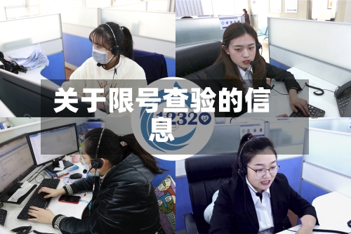 关于限号查验的信息