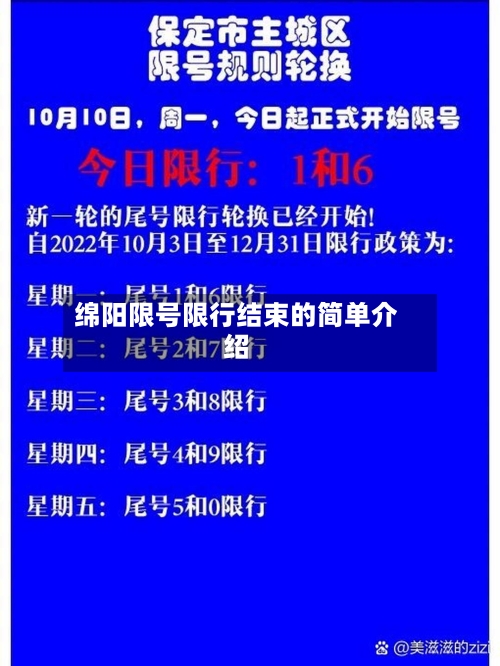 绵阳限号限行结束的简单介绍